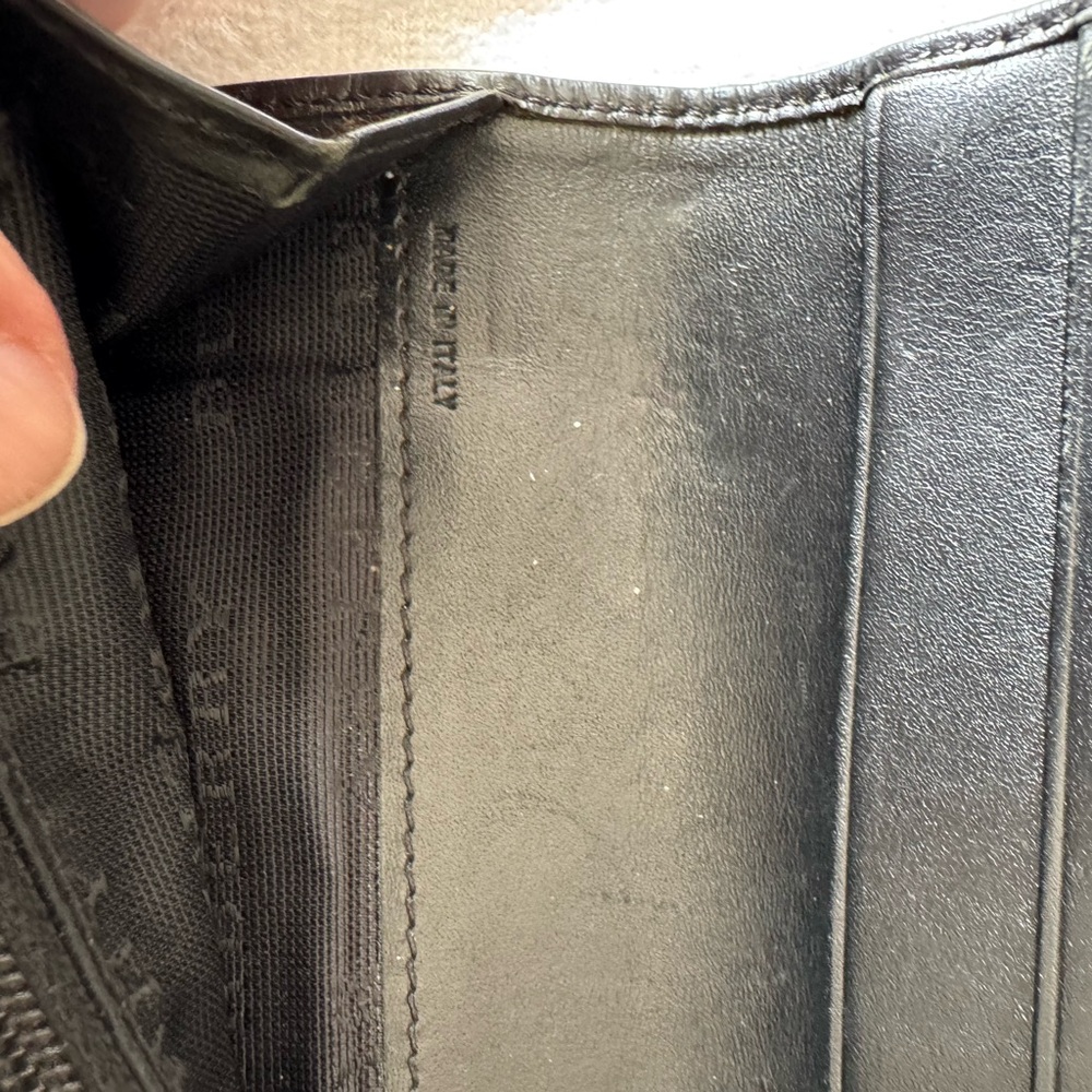 Burberry Black Leather Wallet EUC - Picture 7 of 9